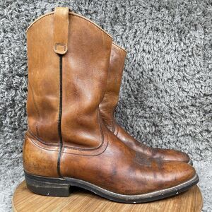 Vintage Red Wing Pecos Pull On Cowboy Western Boots Men's 12 B